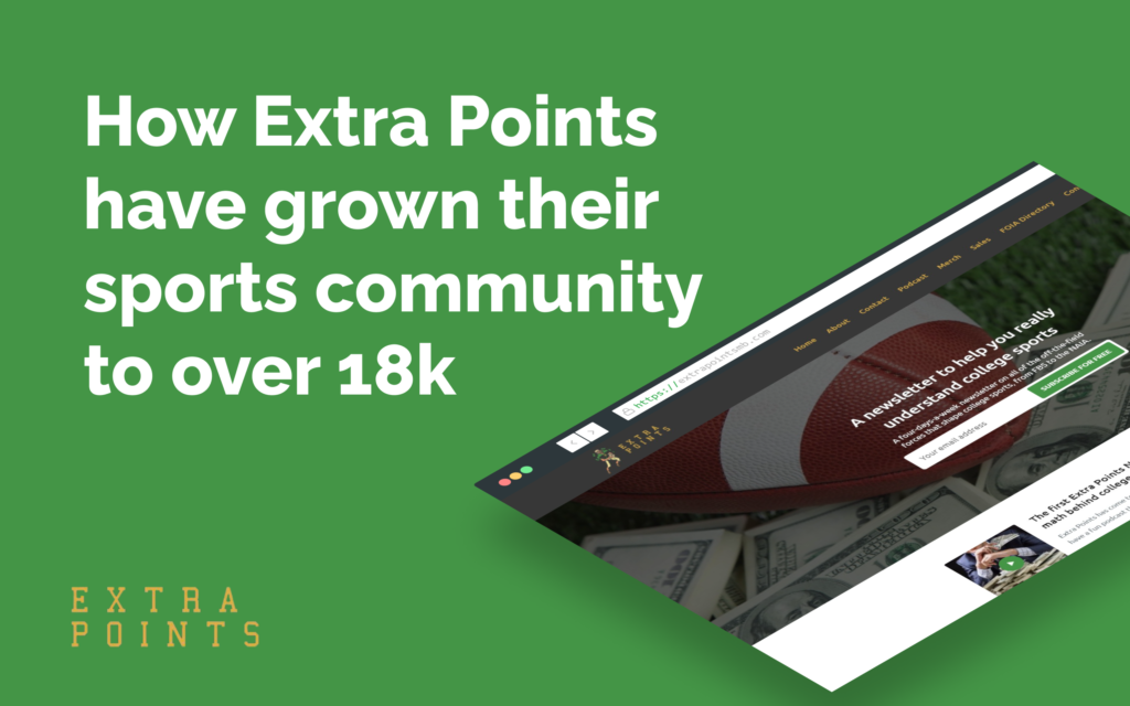 Interview with Extra Points and how they’ve grown their sports community to over 18k