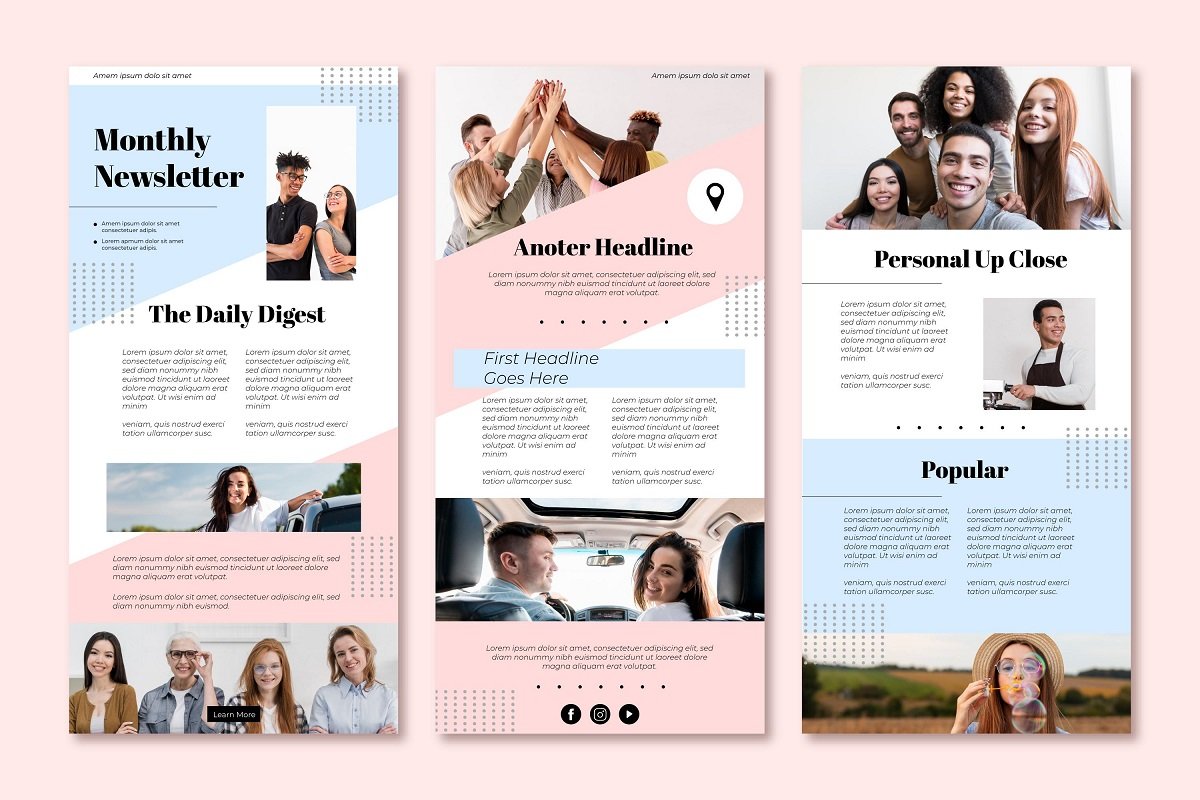 Email Newsletter Templates Info, Best Practices and Free Resources